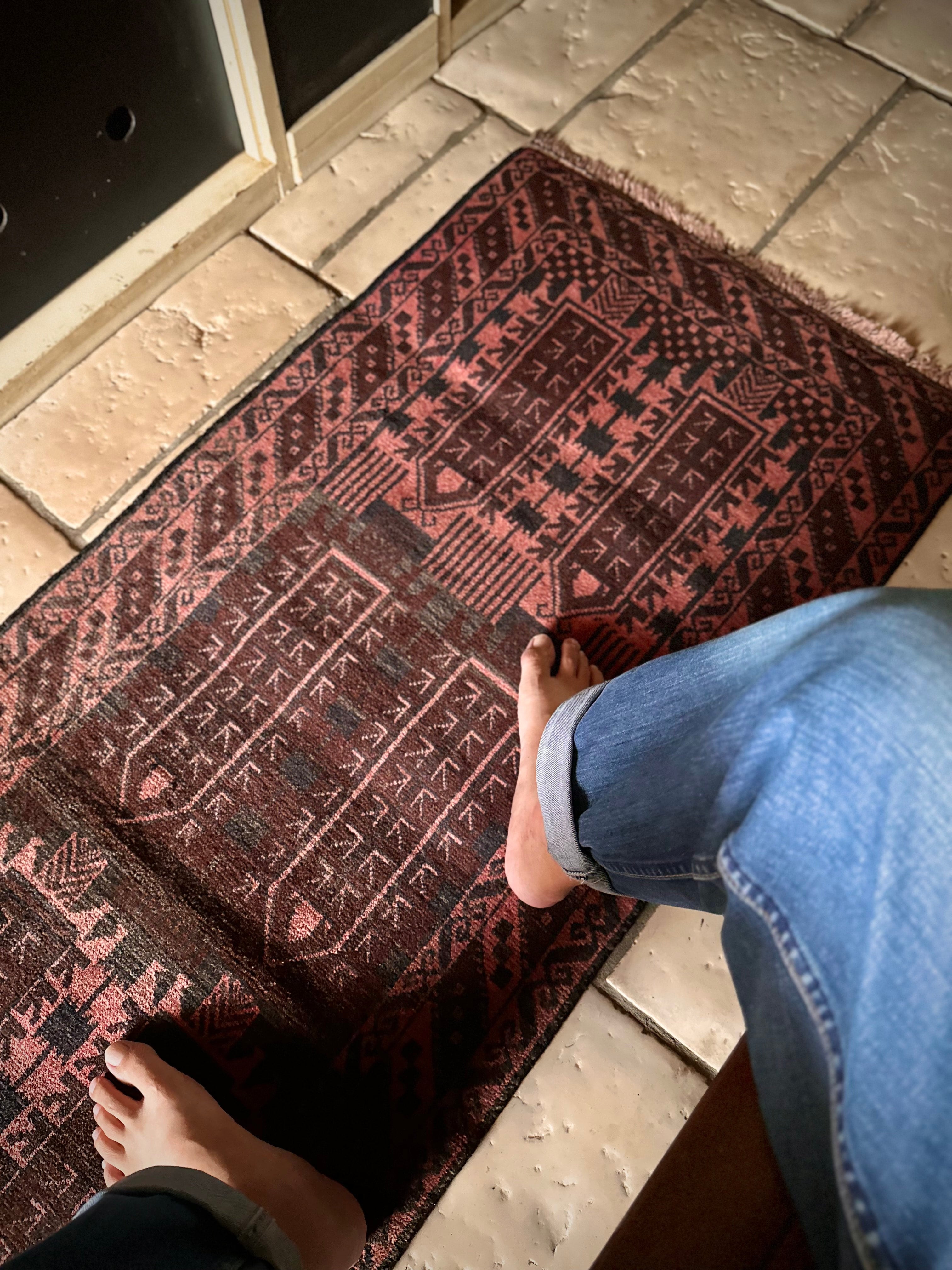 nao】 アフガンラグ ヴィンテージラグ トライバルラグ バルーチ nao