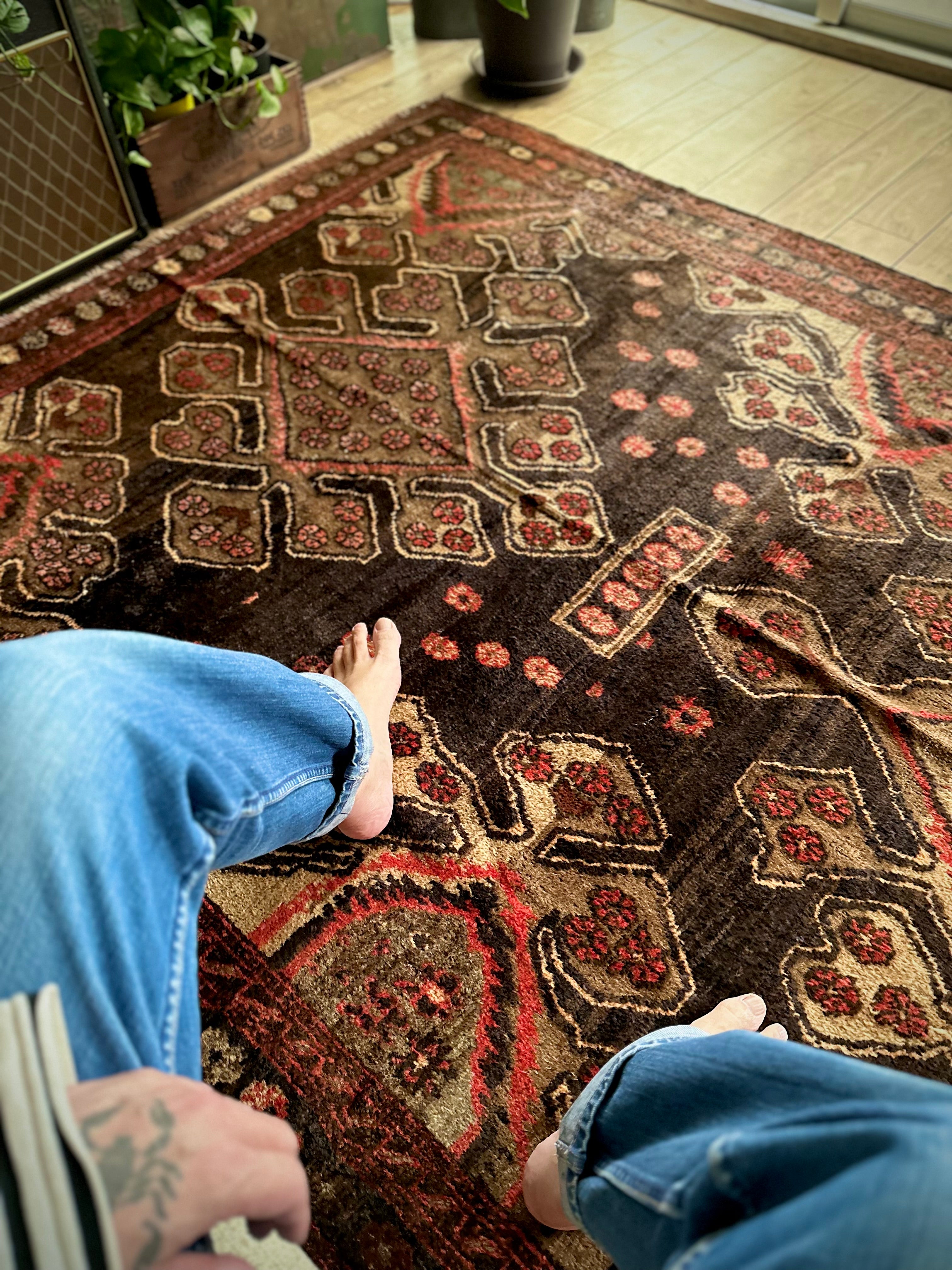 No.707-Vintage Taimani Tribal rug | Nomads Style Lab.