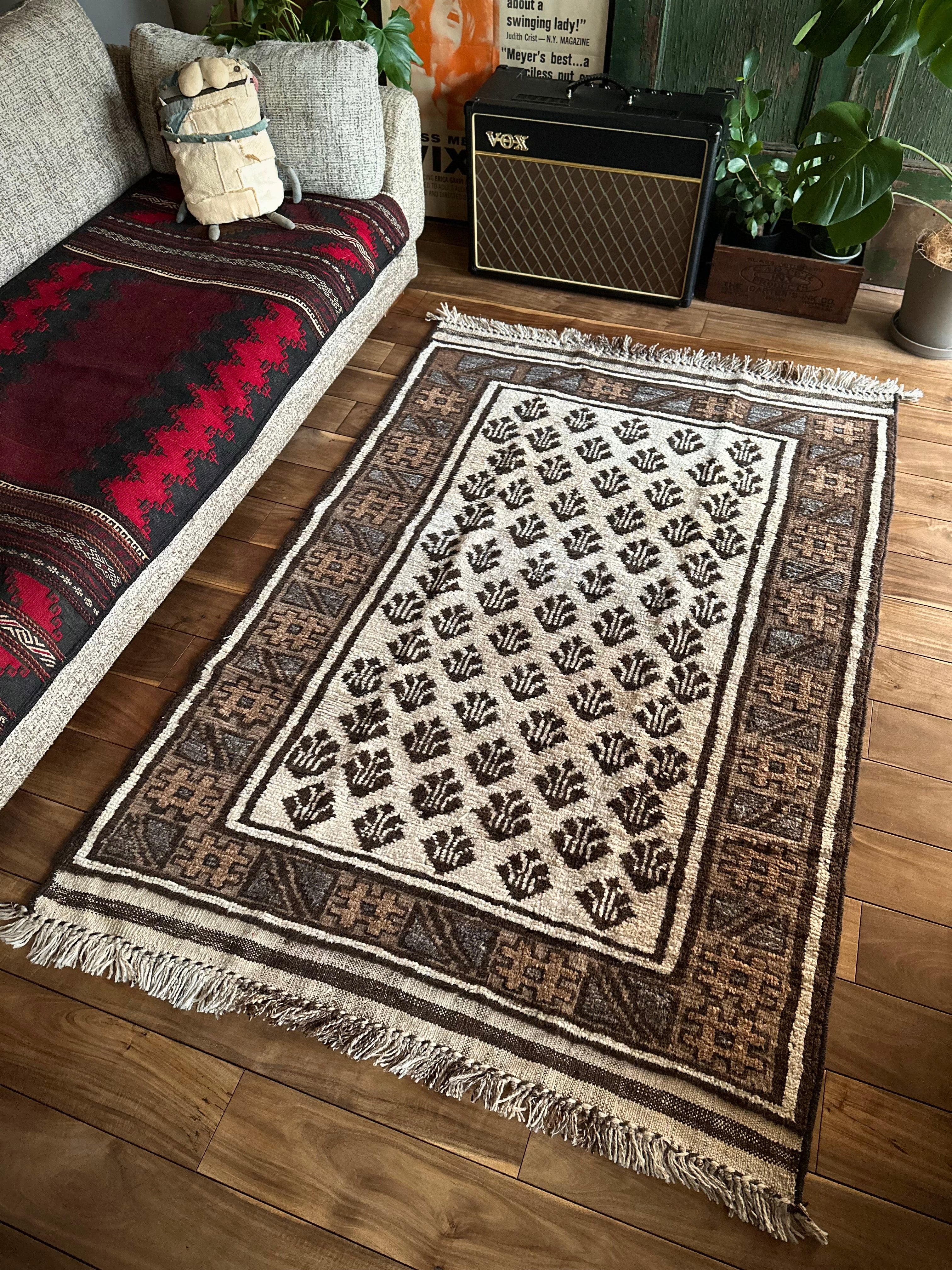 ヴィンテージ　バーリシト　タイマニ族　トライバルラグ　バルーチ ヴィンテージ バーリシト タイマニ族 トライバルラグ バルーチ