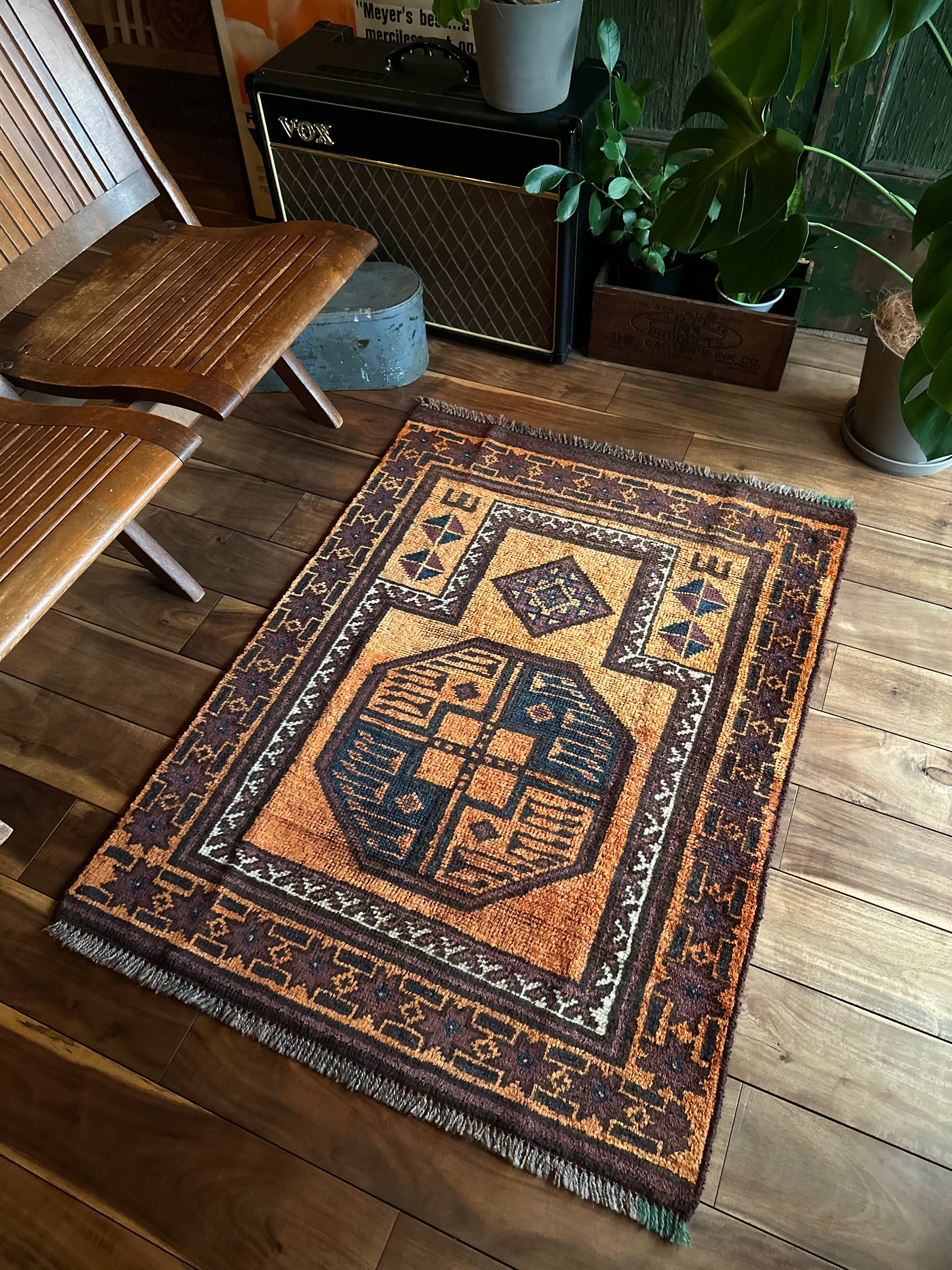 セミアンティーク トルクメン エルサリ族 トライバルラグ 絨毯 【公式