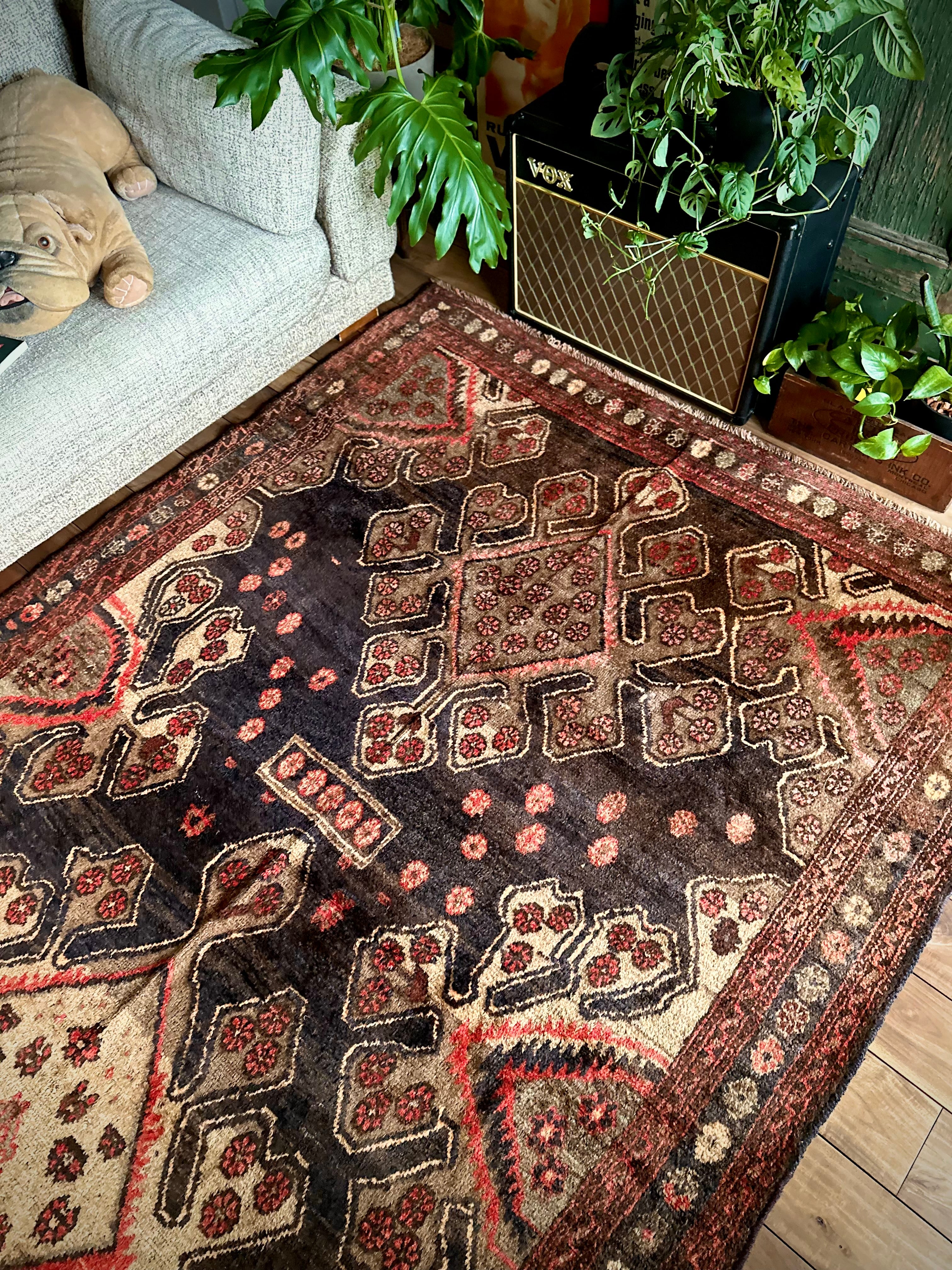 No.707-Vintage Taimani Tribal rug | Nomads Style Lab.