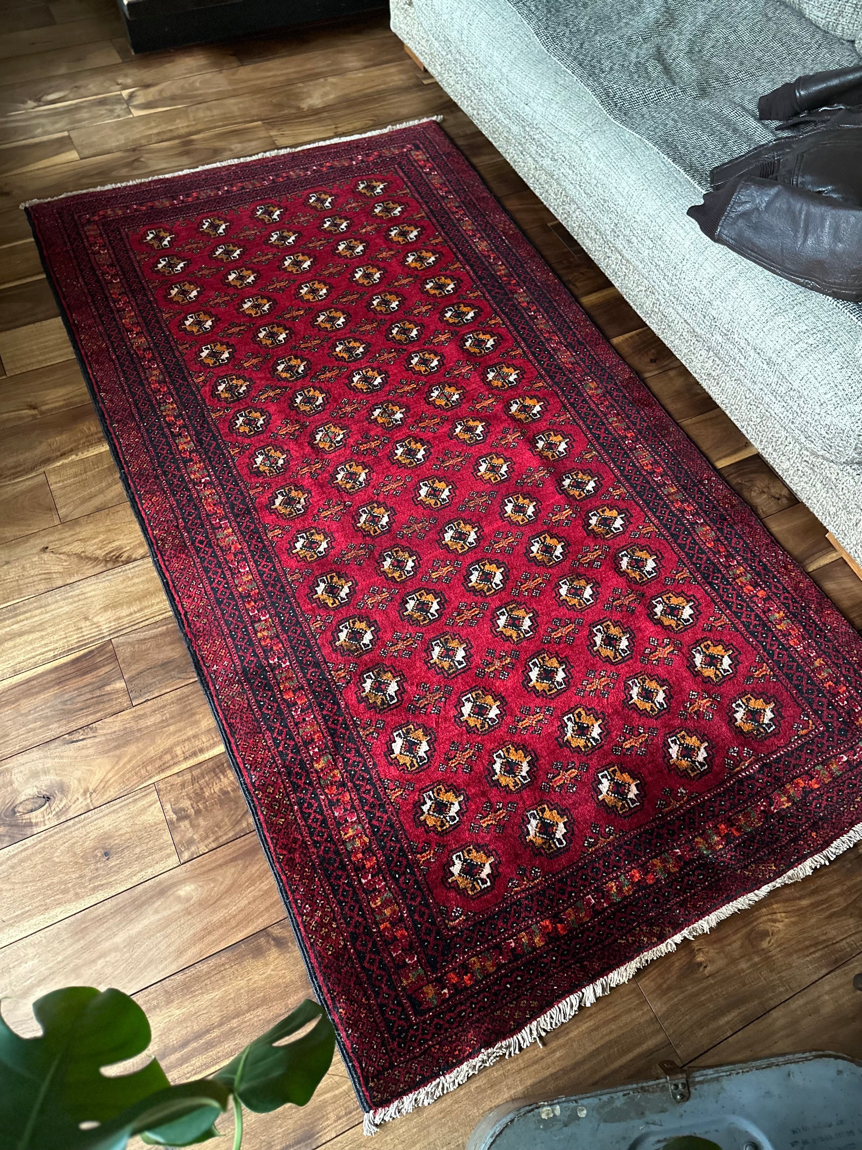 トライバルラグ　ヴィンテージラグ バルーチ ペルシャ絨毯 141×89 141×89 トライバルラグ ヴィンテージラグ バルーチ 手織りラグ