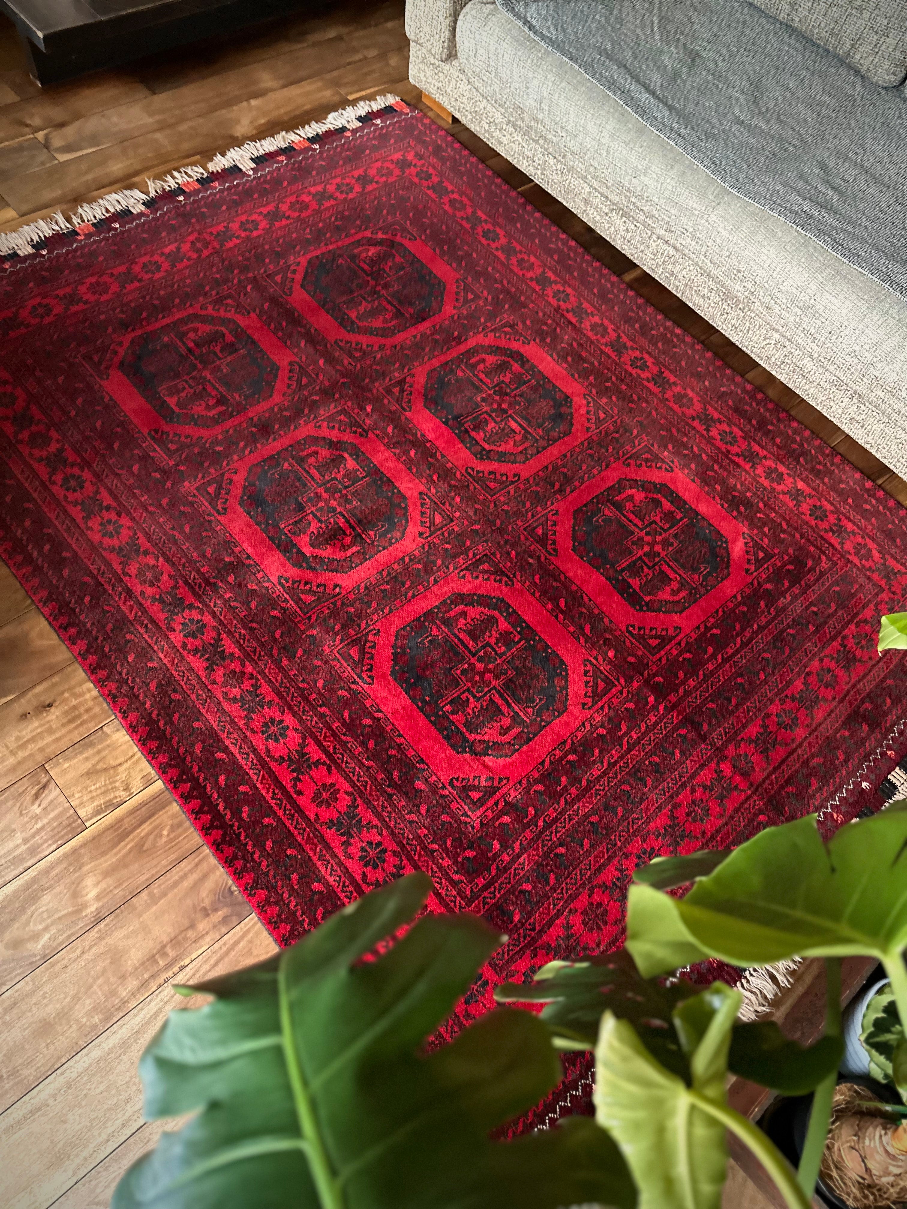 トライバルラグ　ヴィンテージラグ　アフガン　トルクメン　エルサリ　プリミティブ トライバルラグ ヴィンテージラグ アフガンラグ エルサリ トルクメン