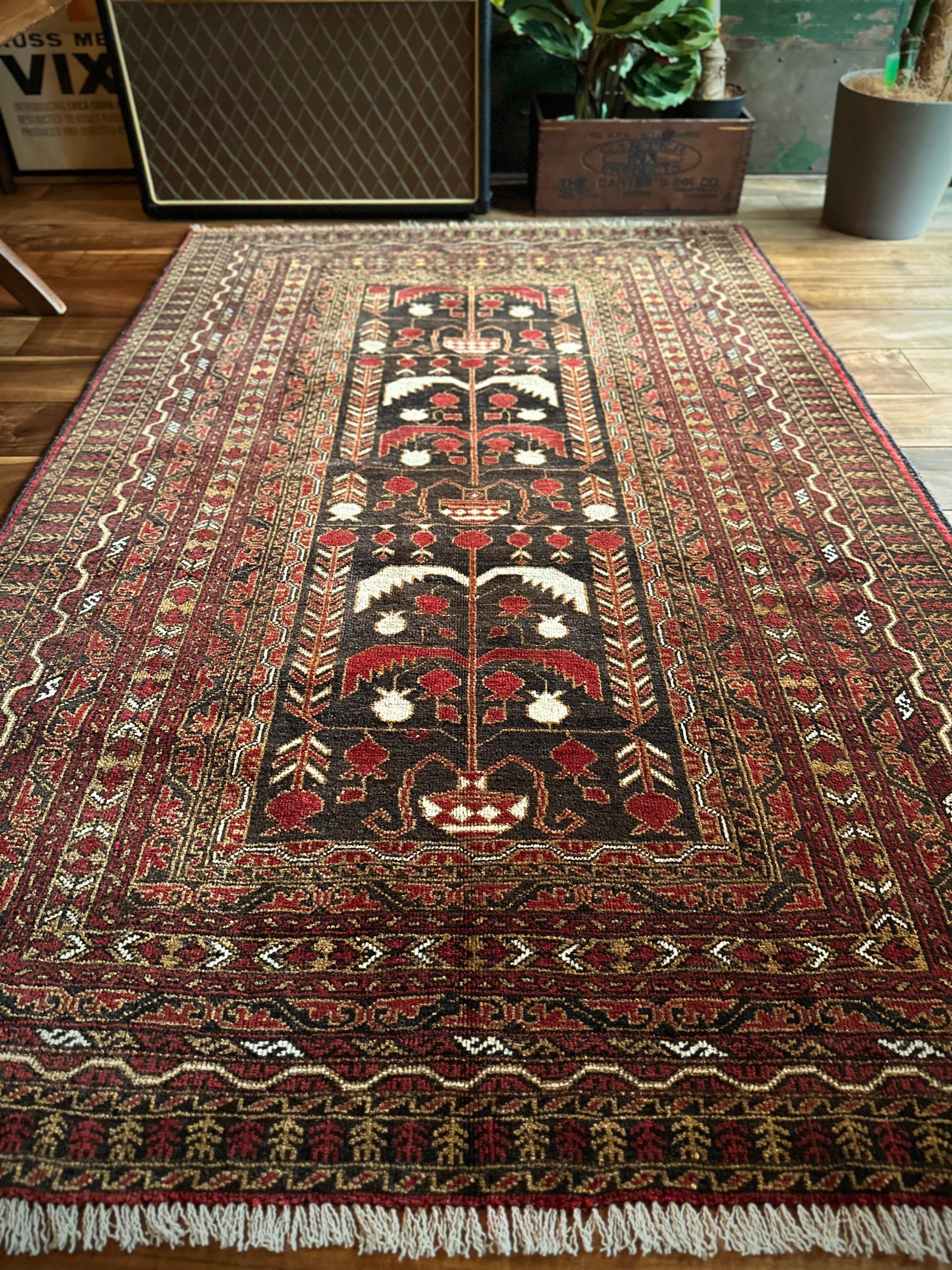 ◎トライバルラグ　ヴィンテージ アフガン トルクメン　プリミティブ トライバルラグ ヴィンテージラグ アフガンラグ トルクメン