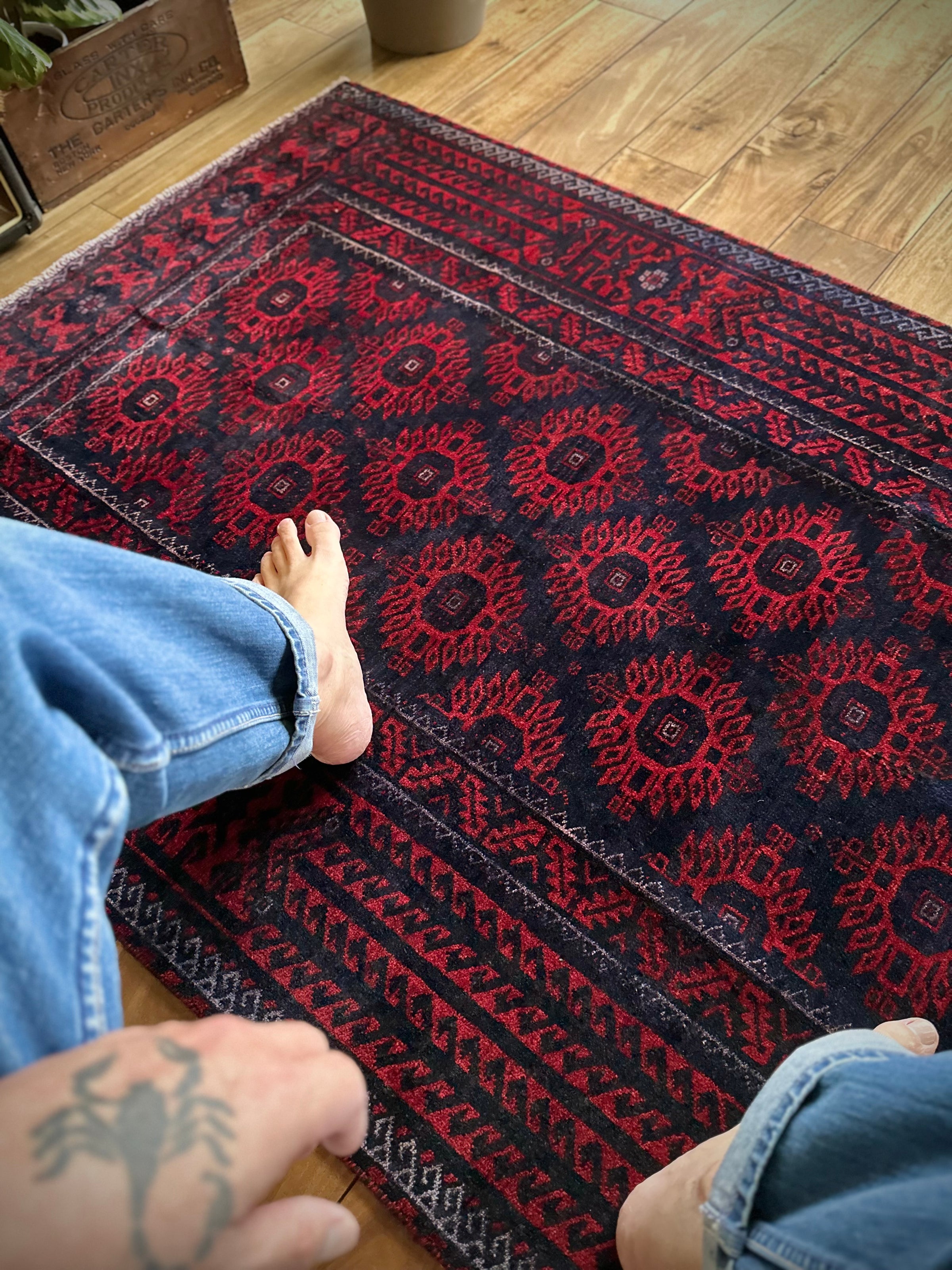 No.530-Vintage Baluch Tribal rug | Nomads Style Lab.