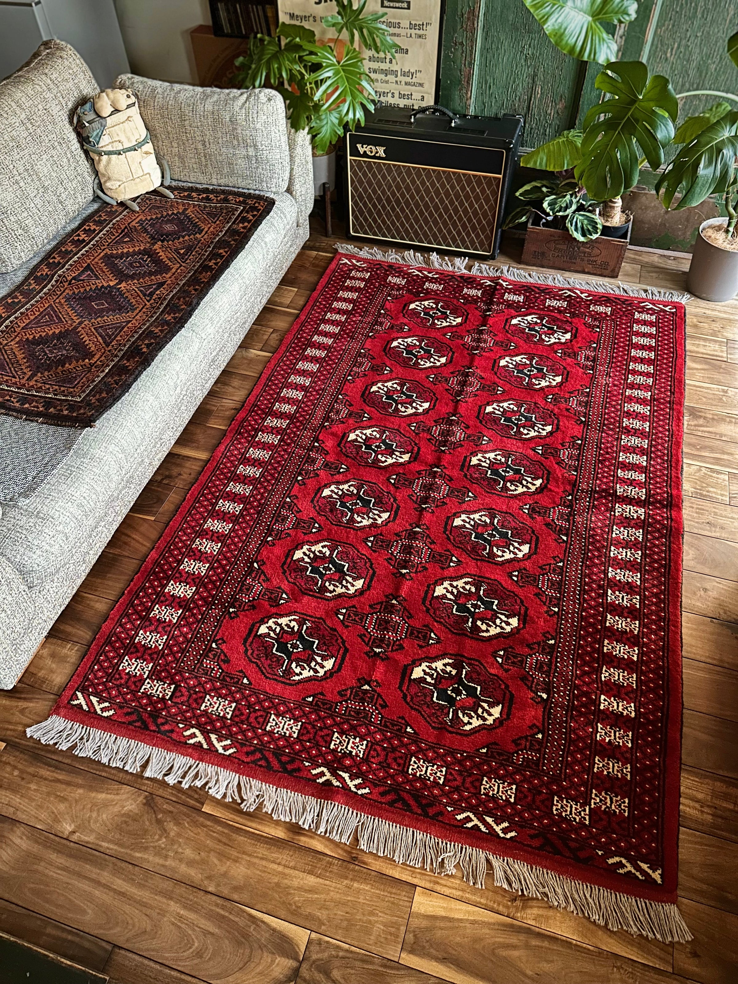 ヴィンテージラグ トライバルラグ ペルシャ絨毯 トルクメン | Nomads