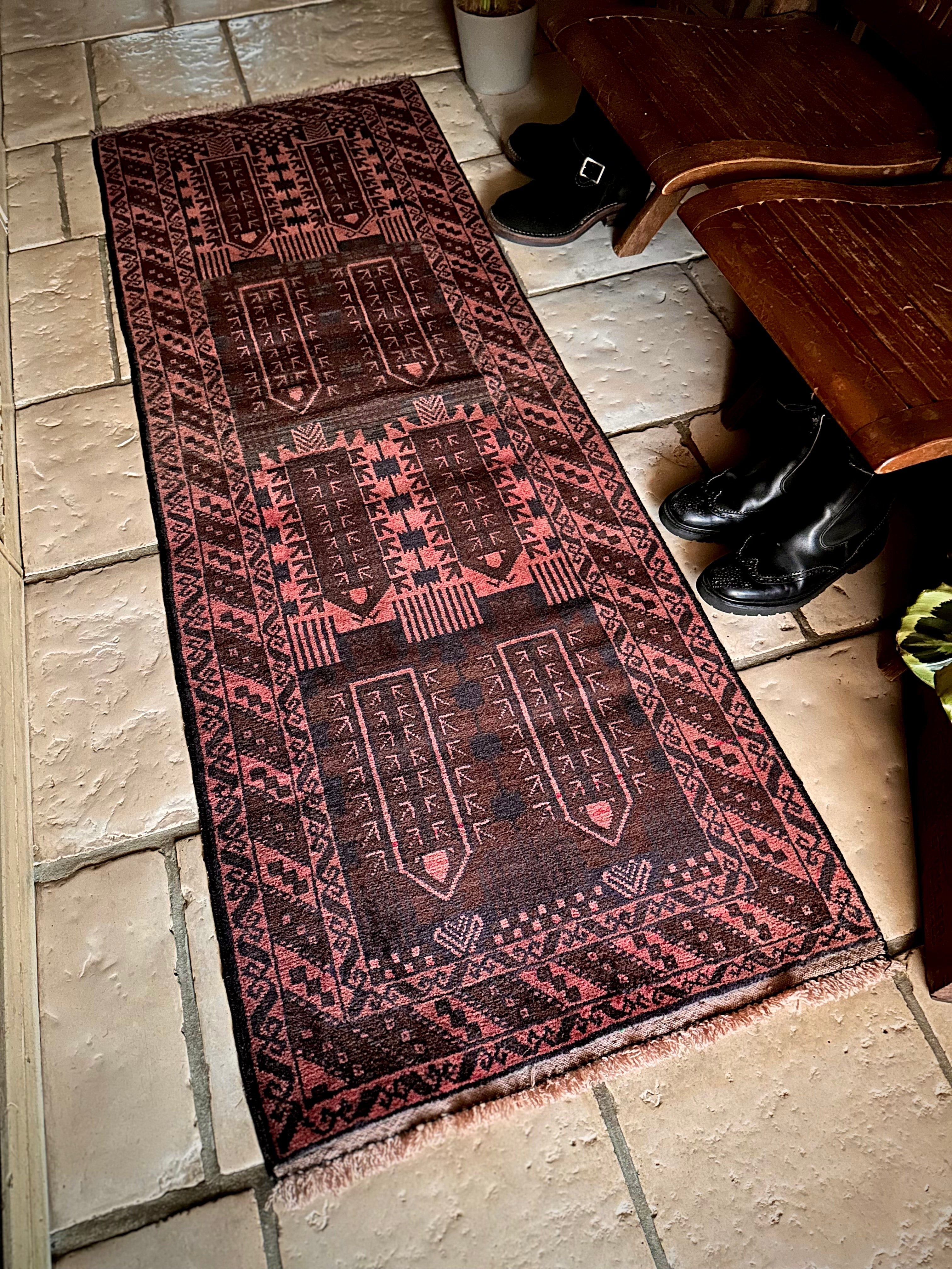 トライバルラグ ヴィンテージラグ アフガンラグ バルーチ ランナー