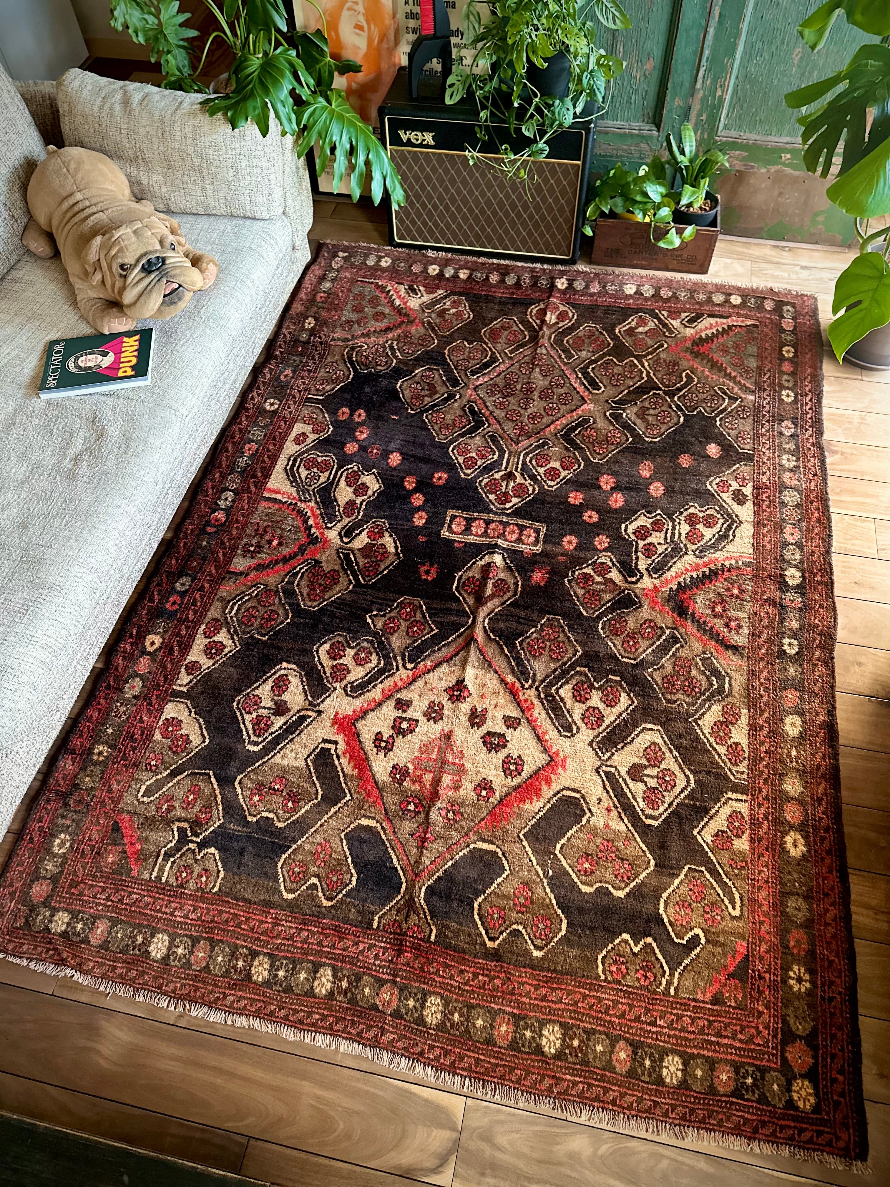 No.707-Vintage Taimani Tribal rug | Nomads Style Lab.