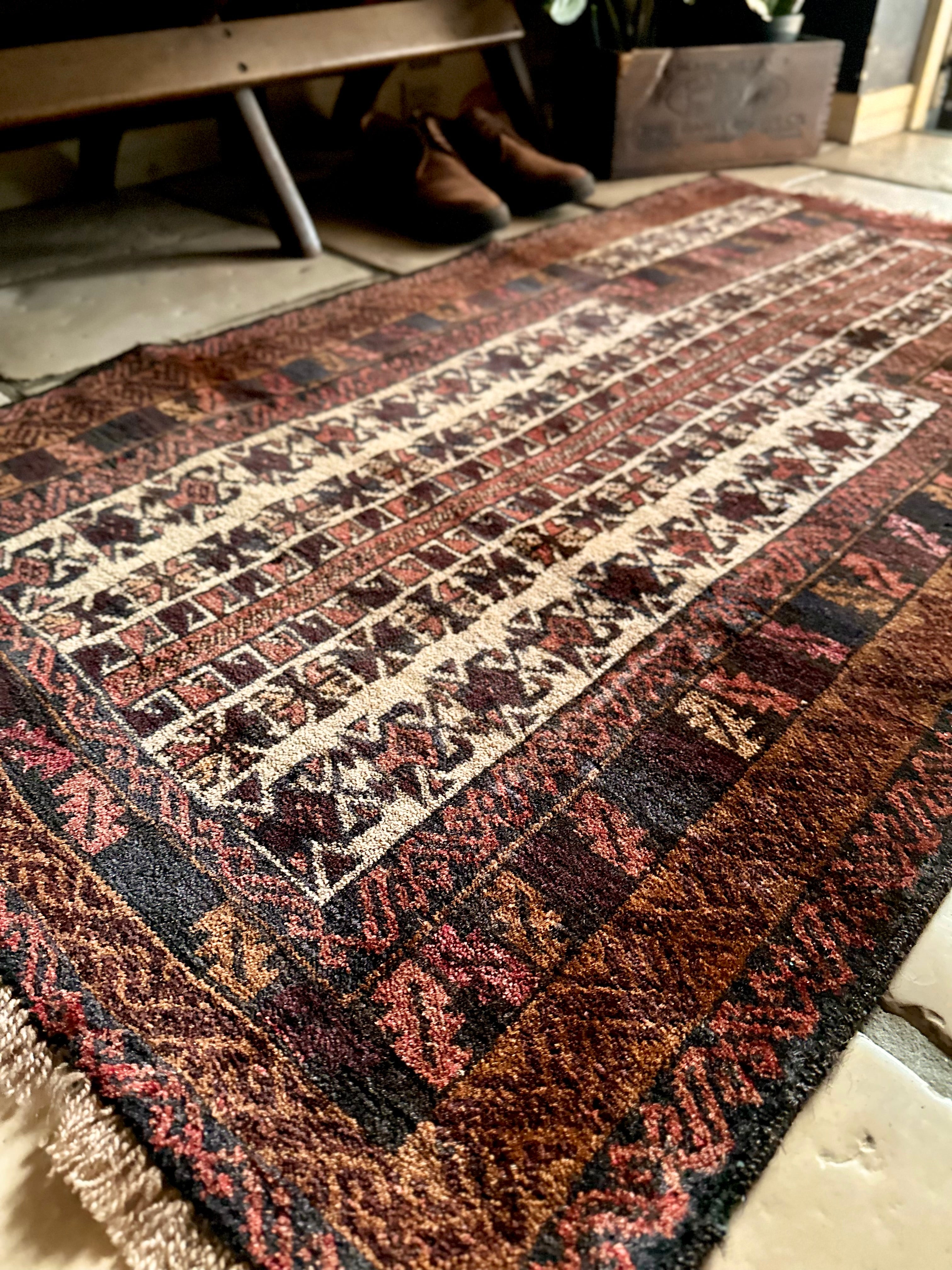 No.516-Vintage Baluch prayer rug | Nomads Style Lab.