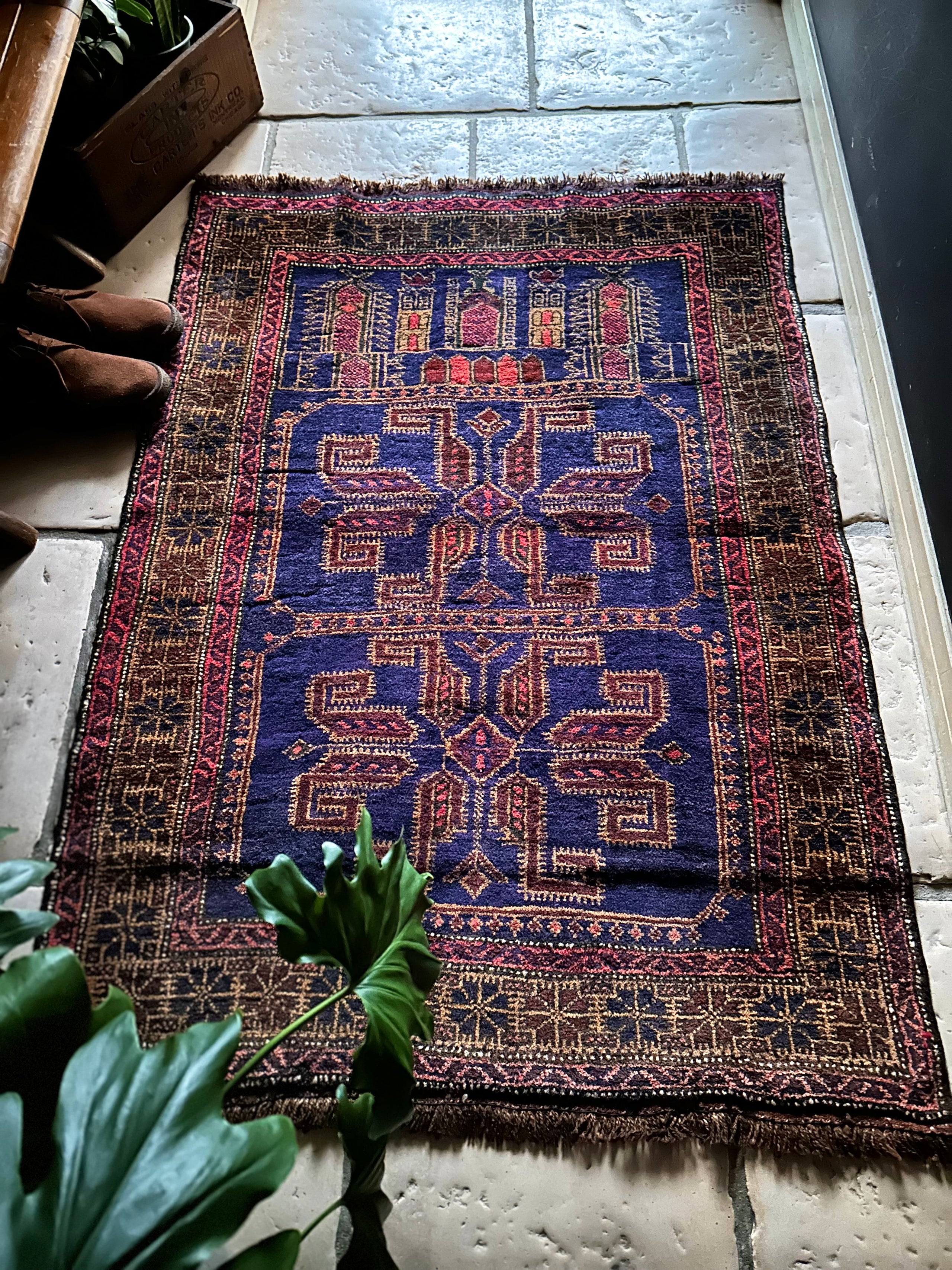 トライバルラグ バルーチ族 ヴィンテージラグ プリミティブアート