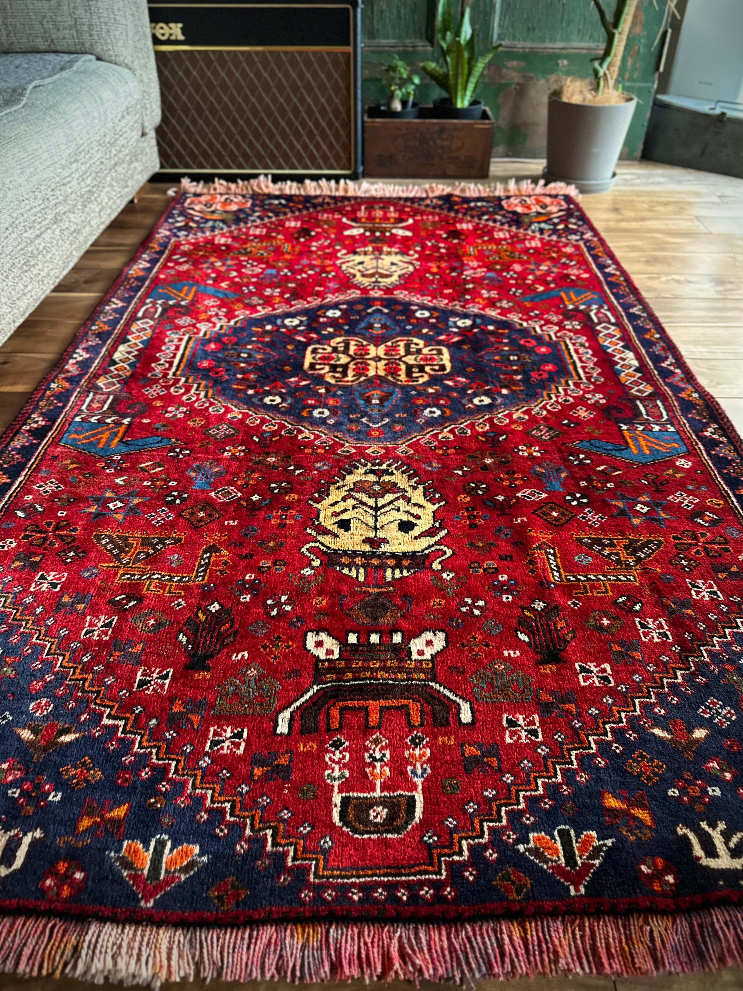 カシュガイシラーズヴィンテージラグvintage rug