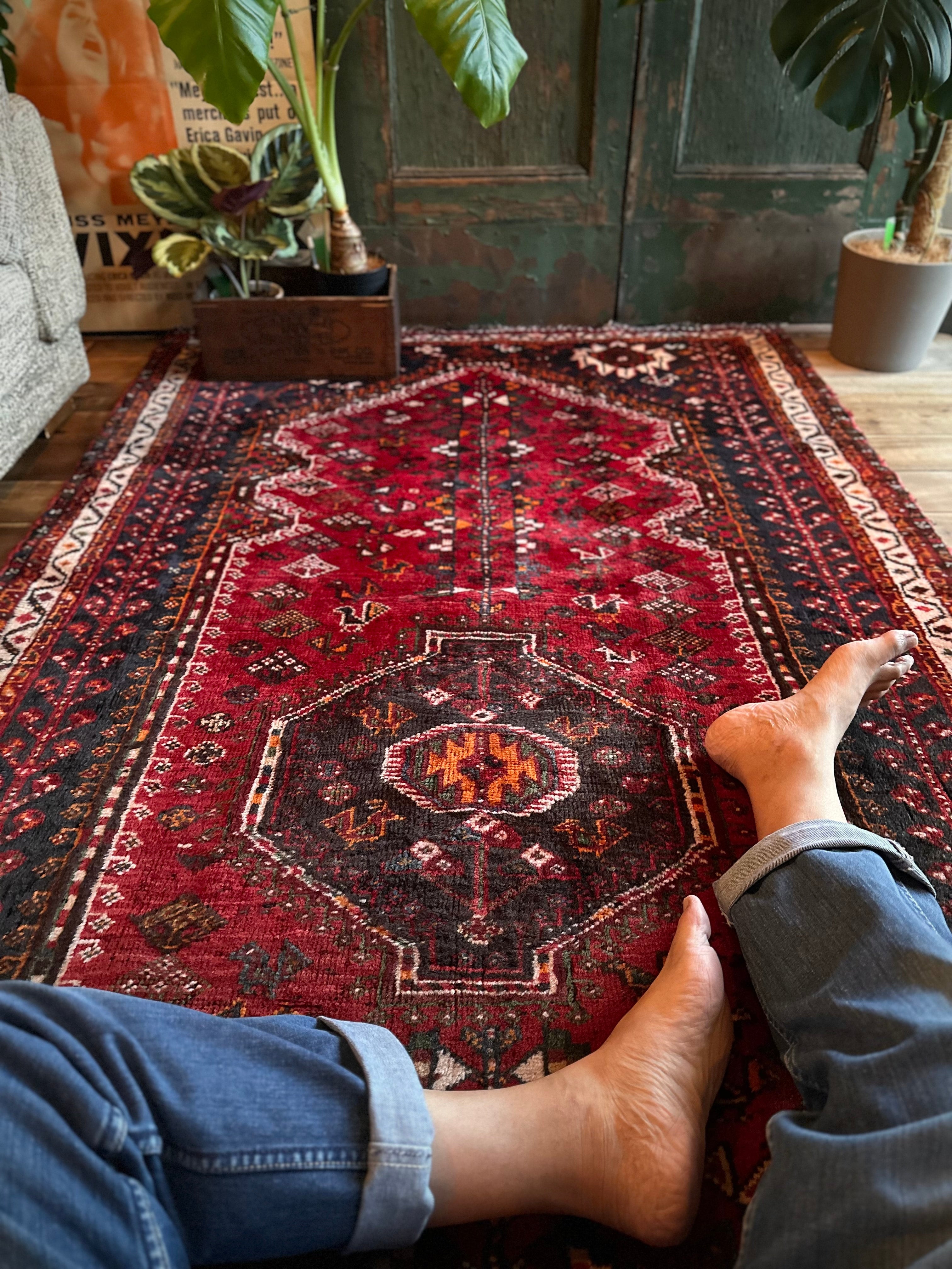 ビンテージ アンティーク ラグ シラーズ